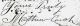 Mathew Couch's Signature